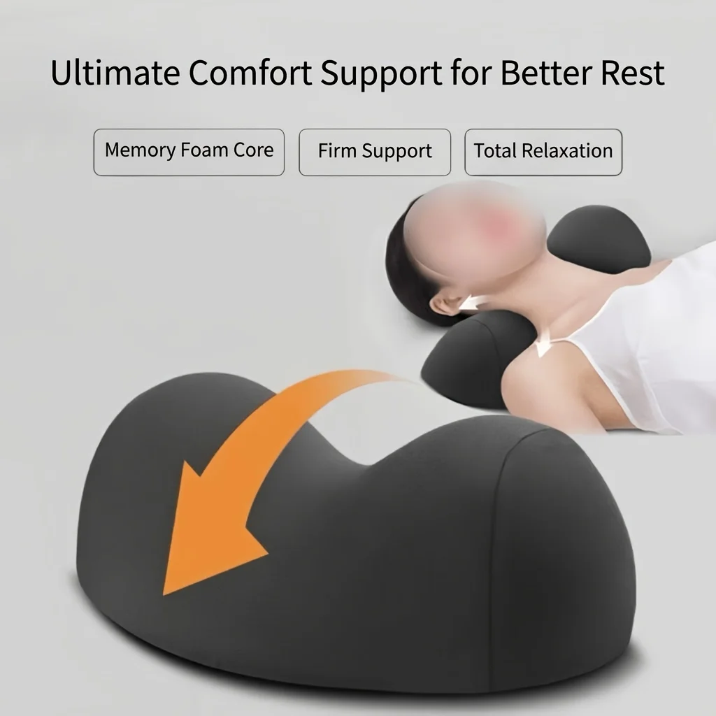 Konturiertes Design Nackenstützkissen Ergonomische Unterstützung Langsam Rückfederndes Orthopädisches Nackenkissen Atmungsaktives Komfortables Schlafkissen