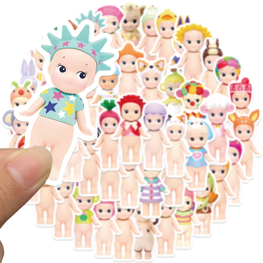 50PCS Sonny Angle Dolls Stickers for Car Luggage Laptop Skateboard Gift Journal Waterproof Sticker Wholesale Toys DIY Stickers