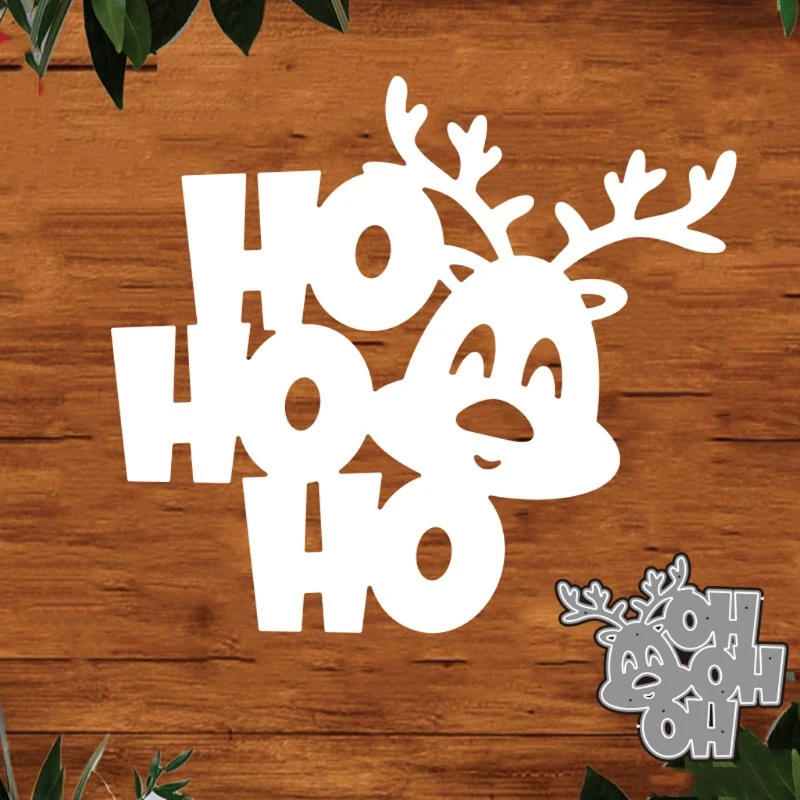 Christmas Ho Ho Ho Metal Cutting Dies Stencil DIY Scrapbooking Album Paper Card Template Mold Embossing Decoration Wholesale