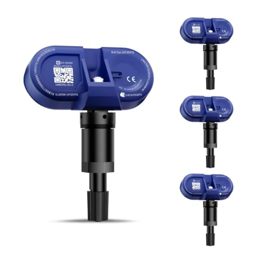 

Tesla Bluetooth TPMS Sensor4-Pack Tesla Bluetooth TPMS Tire Pressure Monitor Sensors Compatible with 2020-2025 Tesla Models 3 Y