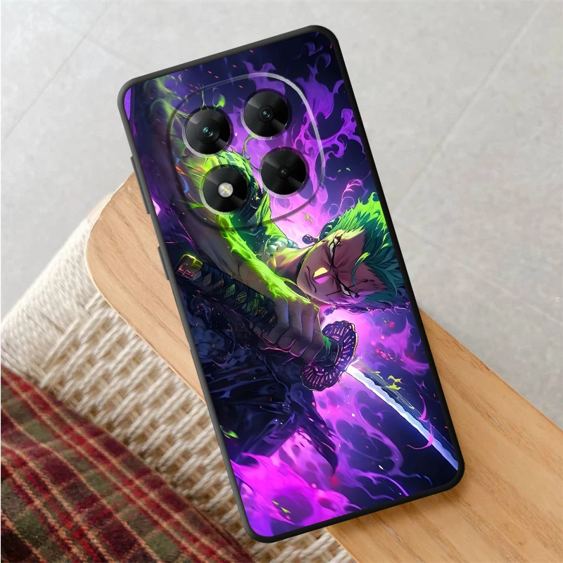 One Piece Creativity Zoro Case for Xiaomi Redmi Note 11s 13 14 Pro Plus 9 10 11 12 Pro 12s 9S 10S 7 8 Black Soft Phone Cover