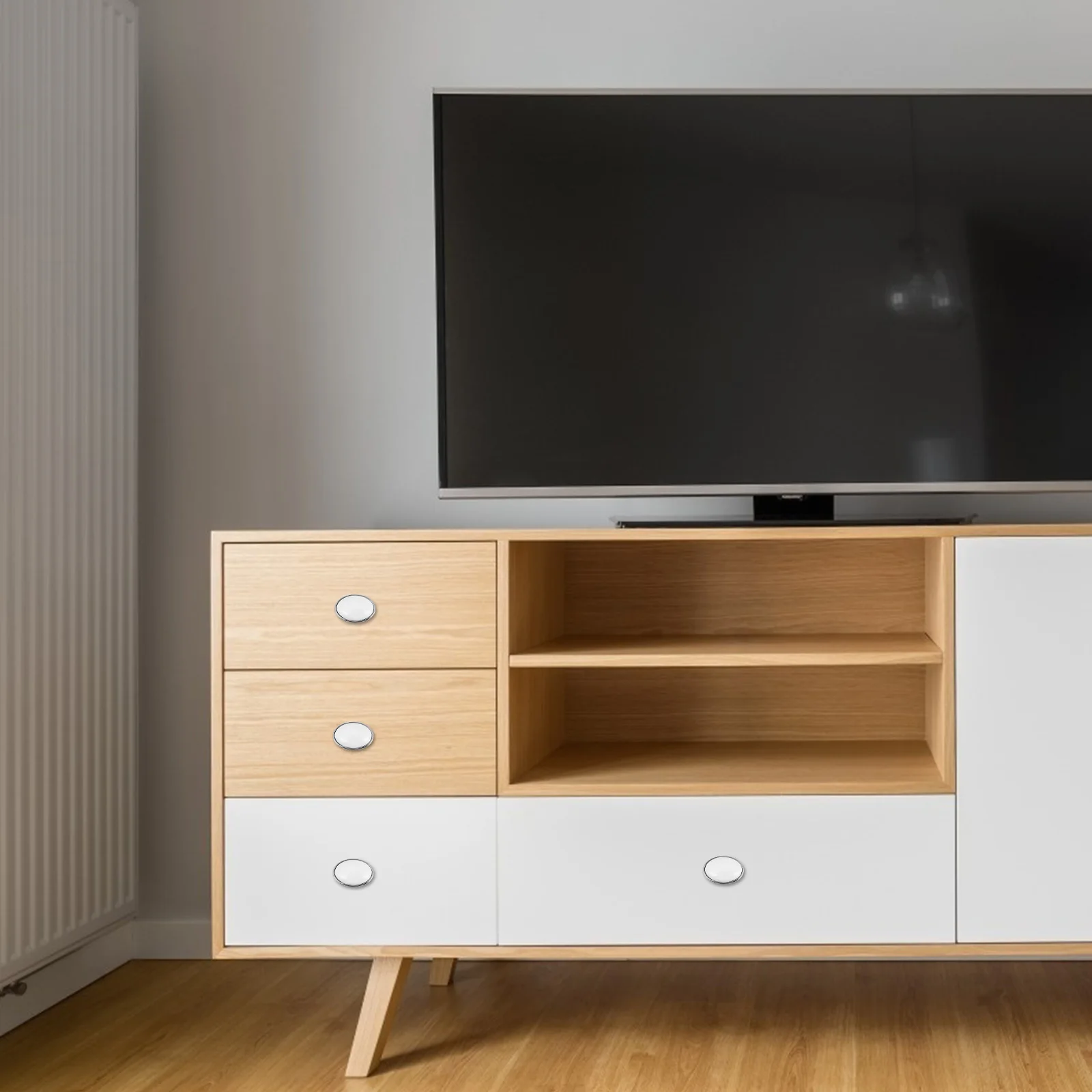 

4Pcs Durable Zinc Alloy Cabinet Door Handles Exquisite Oval Shape for Drawers Wardrobes Home Furniture Door Pull Handle