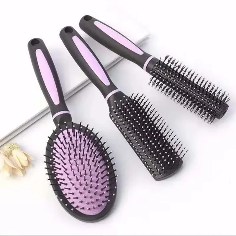 3PCS Curly Hair Comb Airbag Comb Antistatic Air Bag Comb Flat Comb Available For Both Men And Women Fluffy Styling