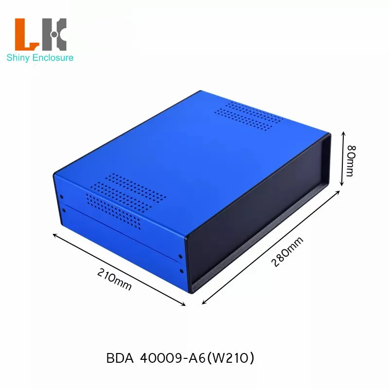 Imagem -03 - Diy Iron Junction Box Gabinete para Caixa do Projeto Fonte de Alimentação Cases de Equipamentos Custom Iron Electric Enclosure 280x210x80 mm