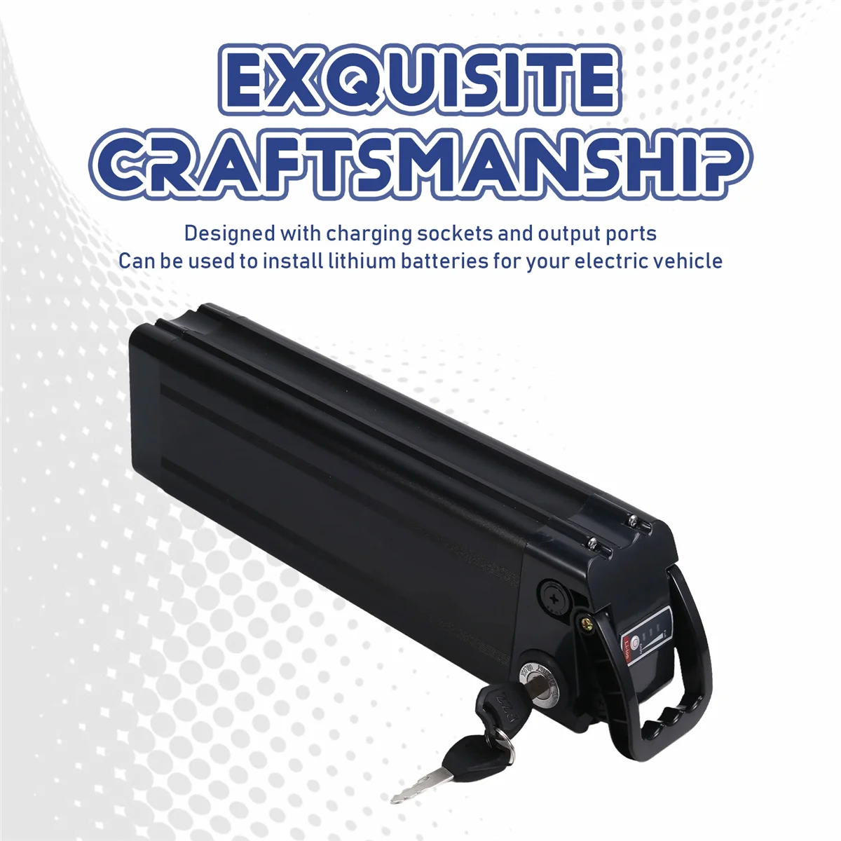 SMIEA Electric E Bike Bicycle 18650 Battery Box Case Cover 48V Empty Silver Fish Ebike Aluminum Housing Accessories