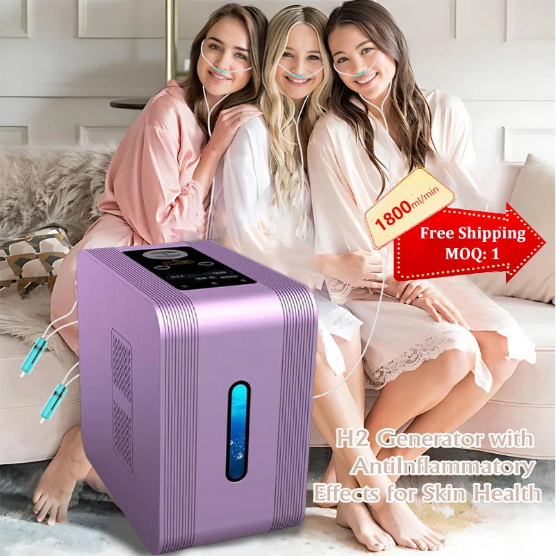 

Hydrogen Generator 99.9% Purity H2 Inhalation Machine 300ml 600ml 1800ml H2 O2 Hydrogen water purifier Ionizer Low Noise SPE/PEM