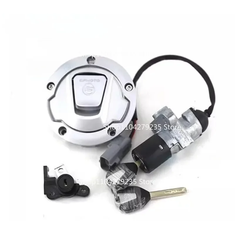 

Motorcycle Ignition Key Switch Lock Fuel Oil Tank Cover For CFMOTO 450SR CF450SR CF400-6 CF MOTO SR450 400-6