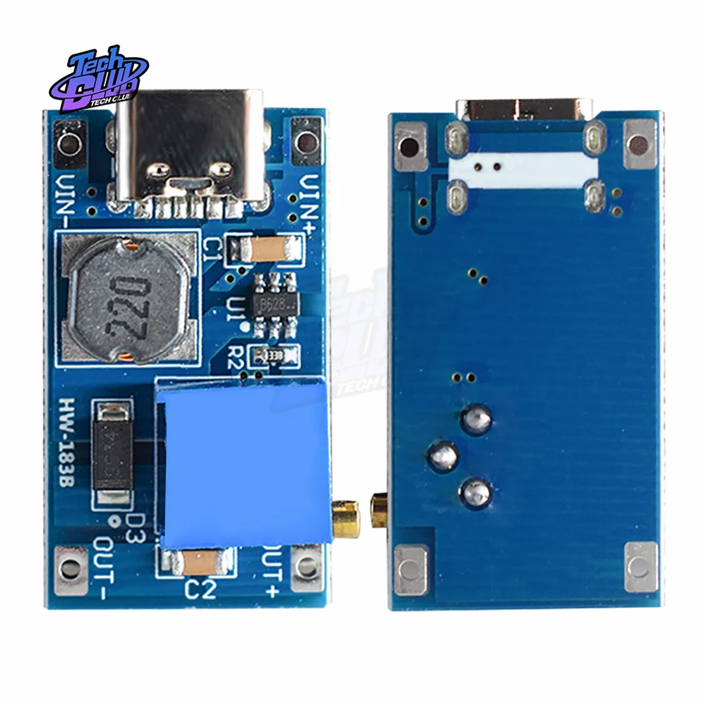 Type-C Micro USB MT3608 DC-DC Step Up Converter Booster Module Boost Step-up Board Power Supply Accessories