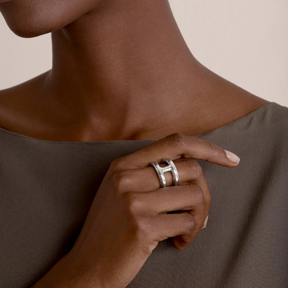Trendy Minimalist High Polish Ring For Women IP 18K Plated Gold Anti-Fading Fashion Part Jewelry Supplier Wholesale Anillos - view 2