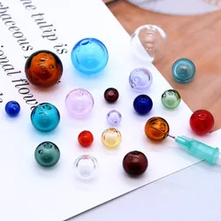 2piece Diffuser Perfume Glass Ball Pendant Refillable Essential Oil Aromatherapy Handmade Perfume Diffuser Ball For Jewelry Make