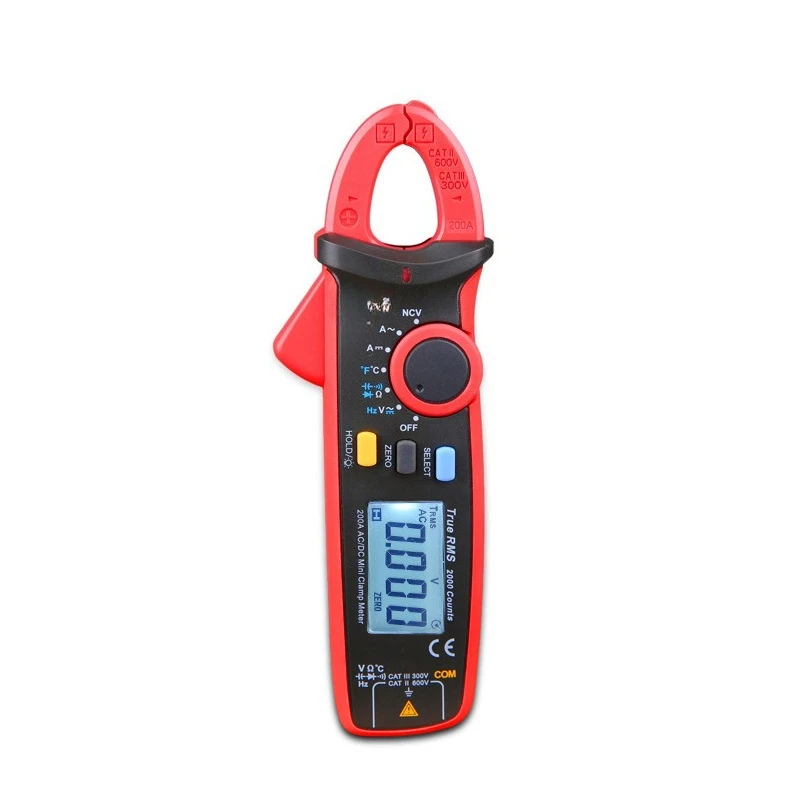 Clamp Meter UT210E Mini Digital Clamp Multimeter, AC and DC Ammeter
