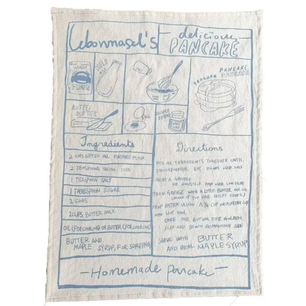 

Placemat Korean Style Table Napkin Cloth Vintage Chic Baking Cloth Cotton English Letter Wall Tapestry Party Decoration