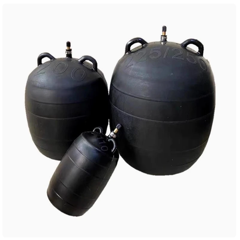 Rubber Water Blocking Airbag Pipeline Leak Sealing Device Pressure Test Ball Fit 50/75/100/150/200/225/250/300/315mm ID Pipe