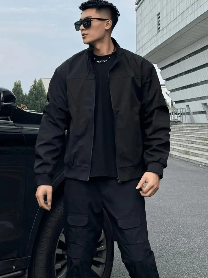 

Американский Sle Jaet Водонепроницаемый воротник-стойка Повседневная модная винтажная осенняя верхняя одежда для работы на открытом воздухе и полета