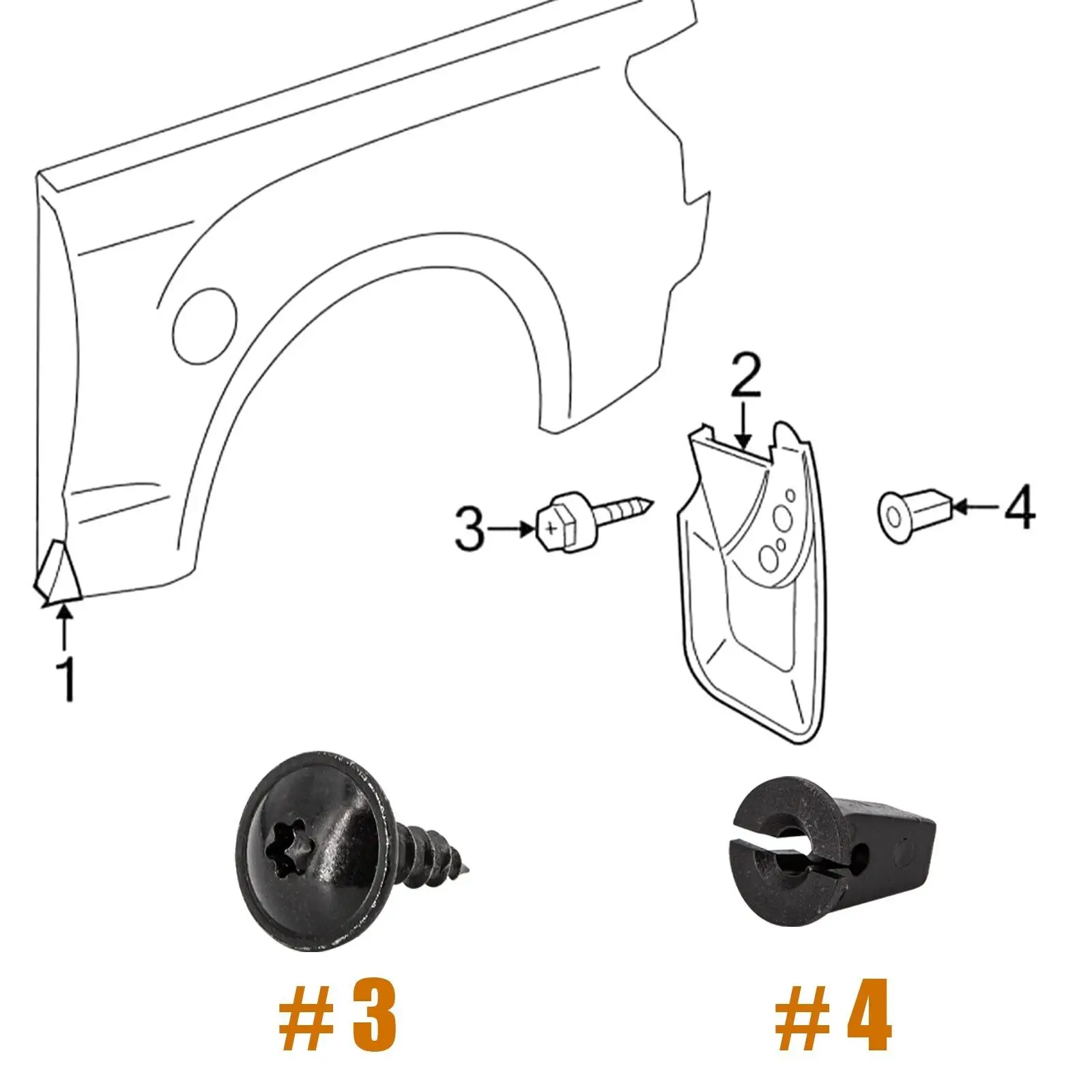 N90974701 For AUDI A4 A6 A8 TT Undertray Engine Under Cover Fixing Clips Screw Kit 60pcs Automotive Wearing Parts