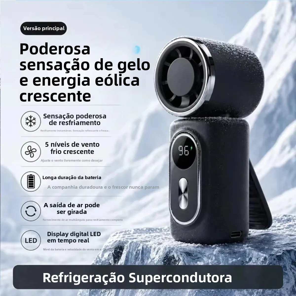 novo-mini-ventilador-portatil-de-mao-ventilador-turbo-com-5-velocidades-3000mah-display-led-180-°-ventiladores-recarregaveis-tipo-c-com-clipe-rotativo