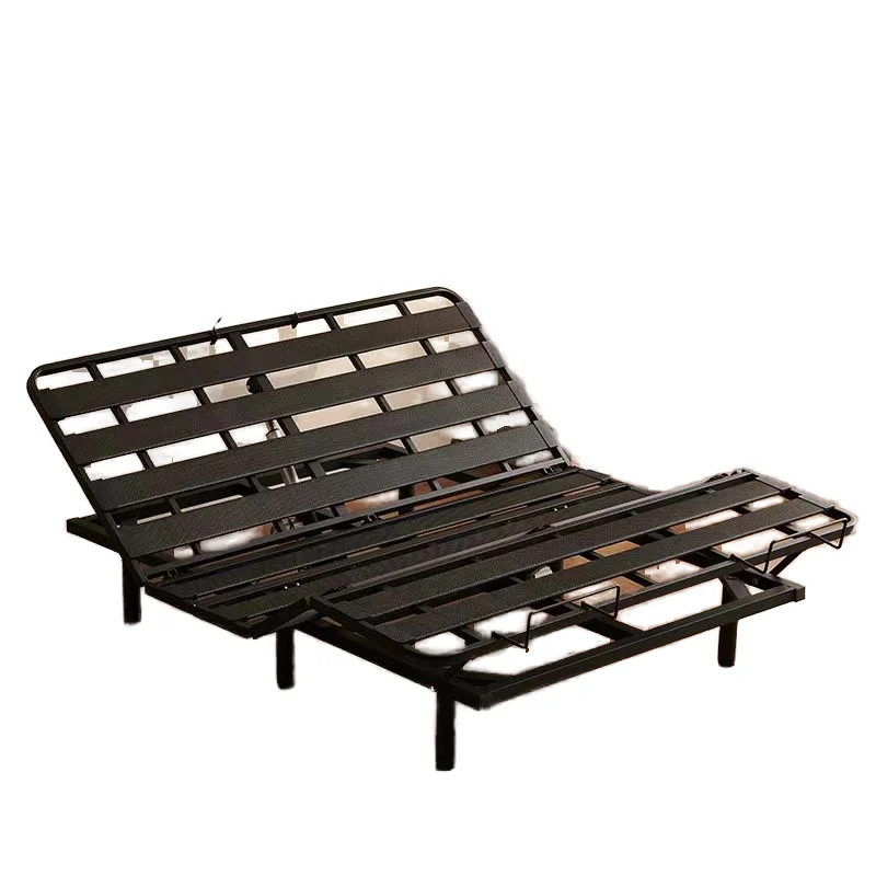 

Multifunctional Smart Bed Frame with Remote Control King Size Split Metal Bed Frame Adjustable Bed Frame for the Elderly