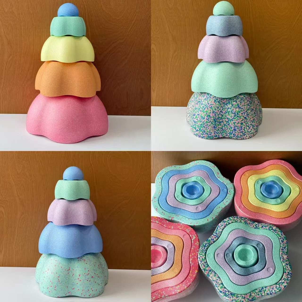 Crianças equilíbrio stapstones brinquedos integração sensorial brinquedos de espuma stapstenenen esportes equilíbrio brinquedos 5 pçs conjunto