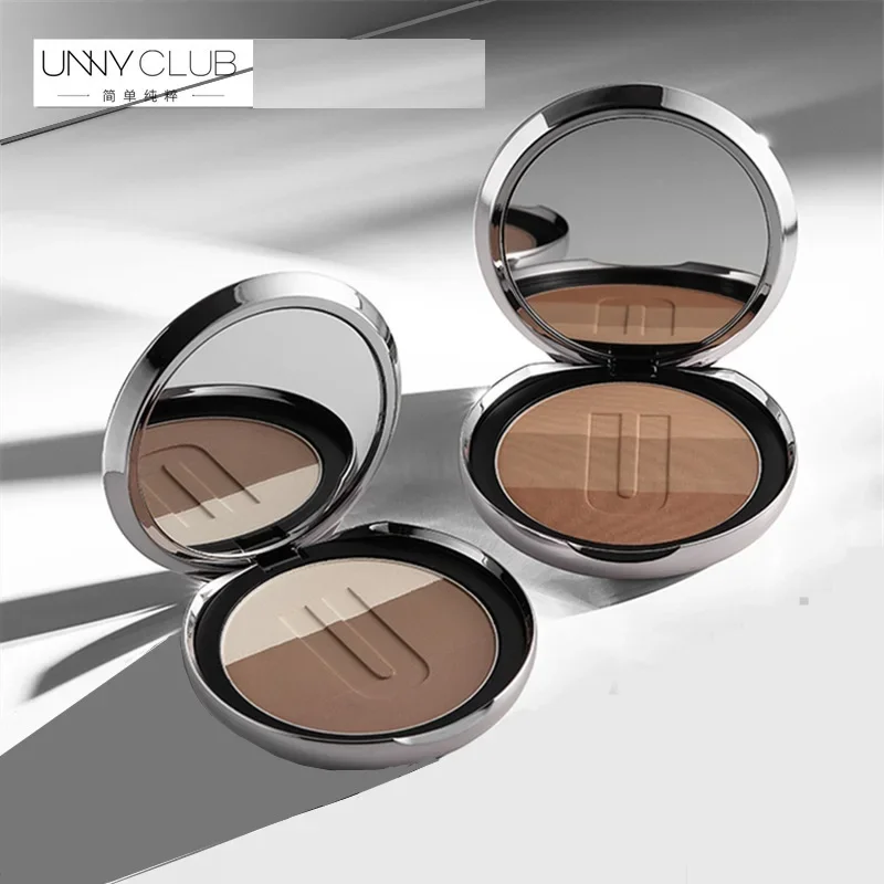 

UNNY Three-color Contour Palette Highlighter Bronzer Long-lasting Powder Waterproof Oil-control Rare Beauty Makeup Cosmetics