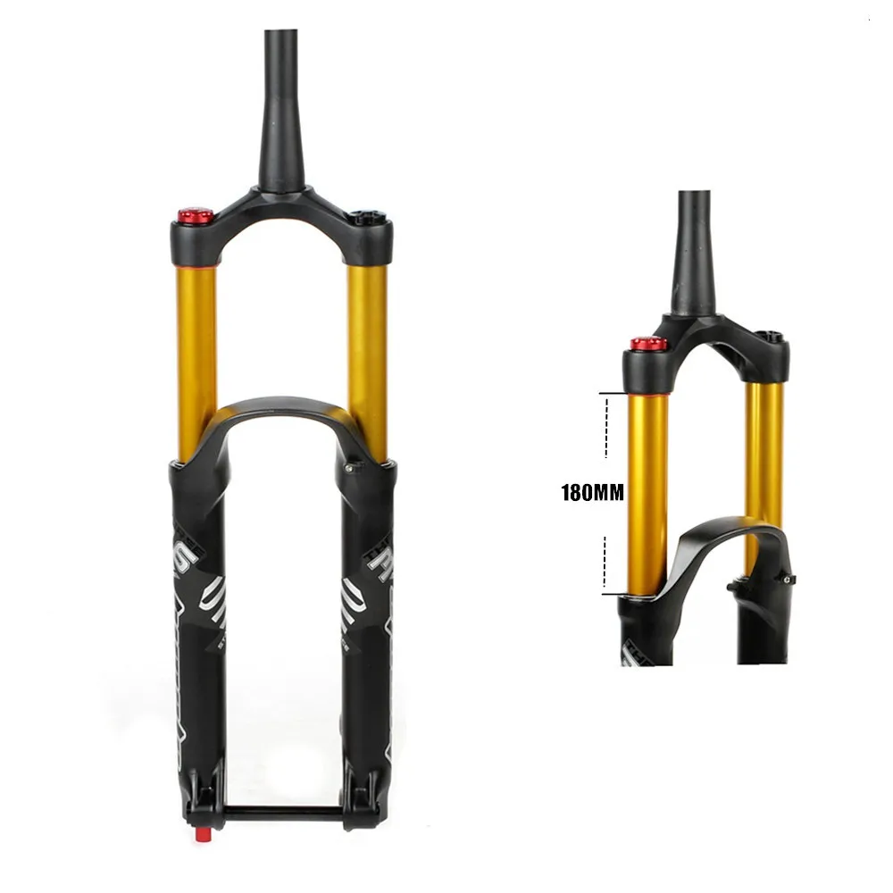 2023 Suspension fork DH AM downhill straight shaft power assist 110MM * 15MM travel 180MM mountain bike Mountain bike air fork