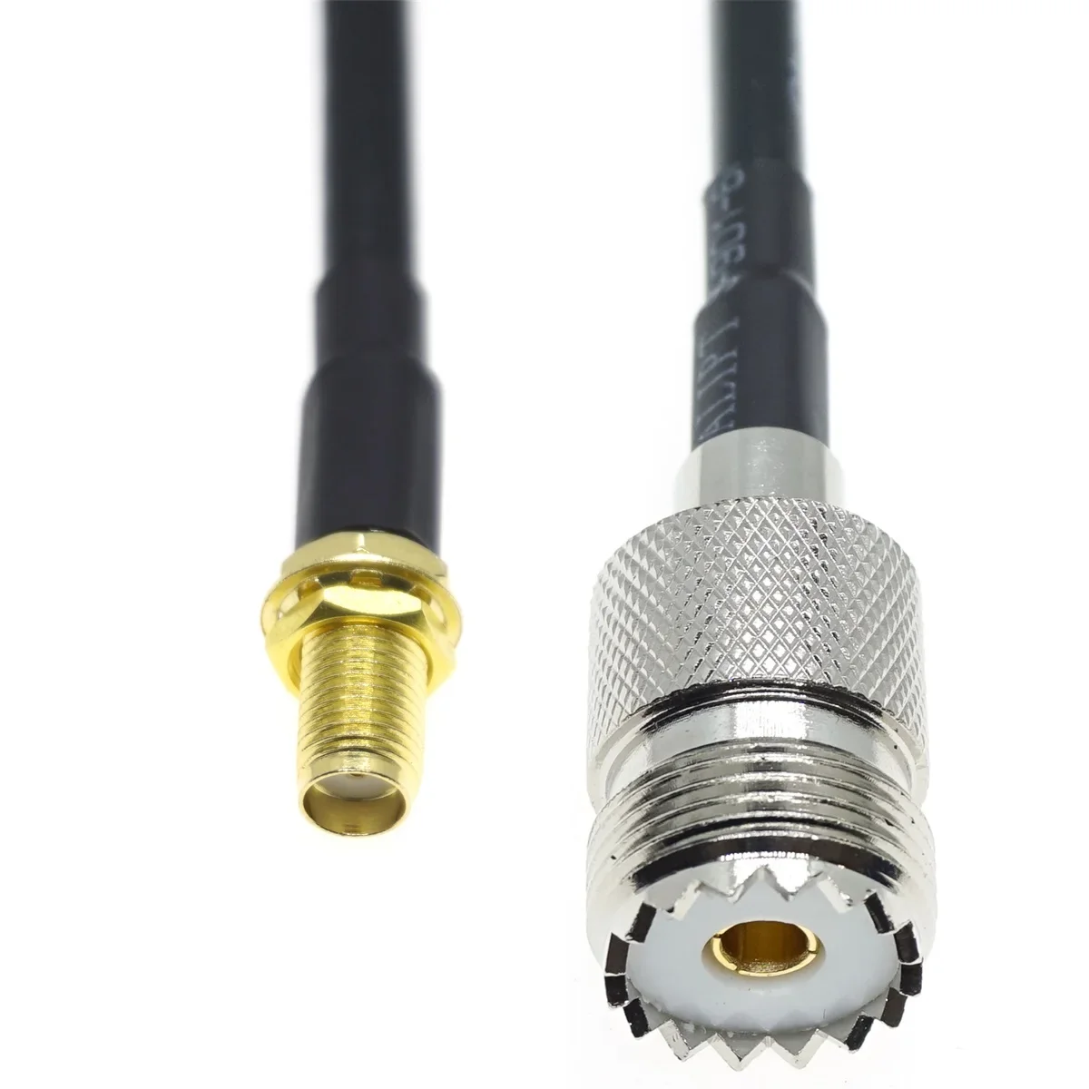 SMA female to UHF female SO-239 Jack Connector RG58 RF Coaxial Cable Antenn Wifi  Coax jumper 15CM 30CM 50CM 72CM 1M 2M 3M