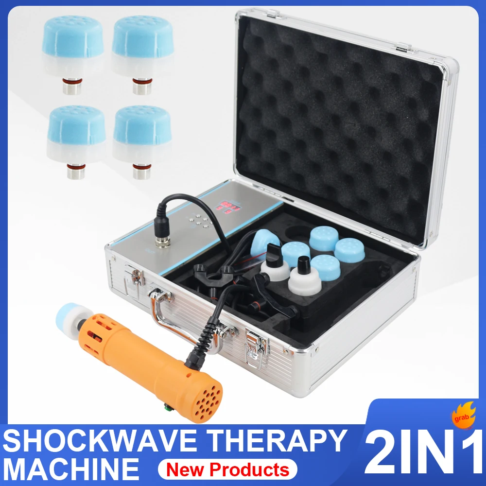 

Shockwave Therapy Machine Effective Muscle Relaxation Relieve Body Pain Professional Shock Wave Chiropractic 2 N 1 Massage Gun