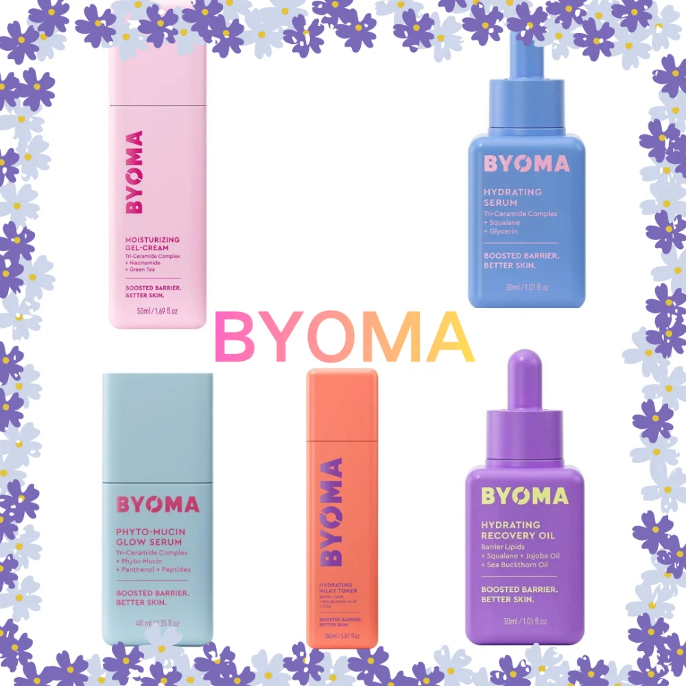 BYOMA Phyto Mucin-suero hidratante brillante, juego de aceites faciales hidratantes de lujo, Squalane, Jojoba, aceite de espino amarillo, reparación de cuidado de la piel