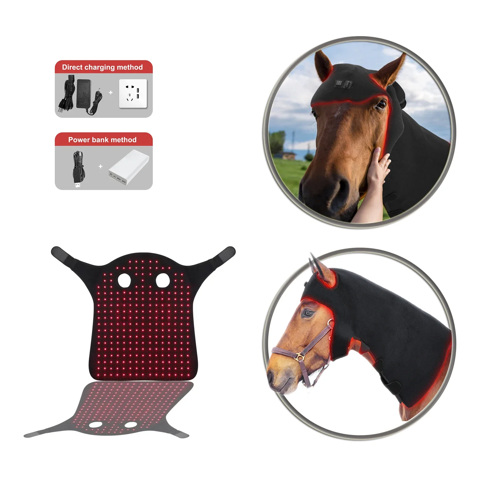 Pulse Wireless Horse Hooves Head Leg Led Red Light Therapy Cryotherapy Therapy Horse Magnetic Therapy Blanket