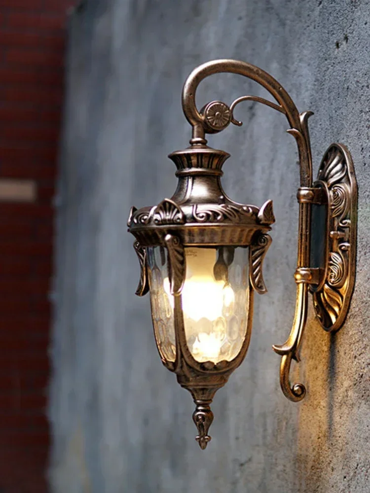 Retro European waterproof wall lamp E27 Home Restaurant corridor courtyard lamp Garden light indoor/outdoor lighting