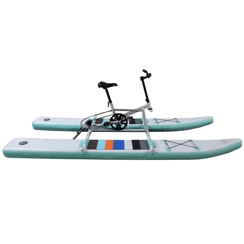 

Hot Sale Inflatable Single Water Bike Pedalo Pedal Boat Aqua Quad Water Bike For Kids