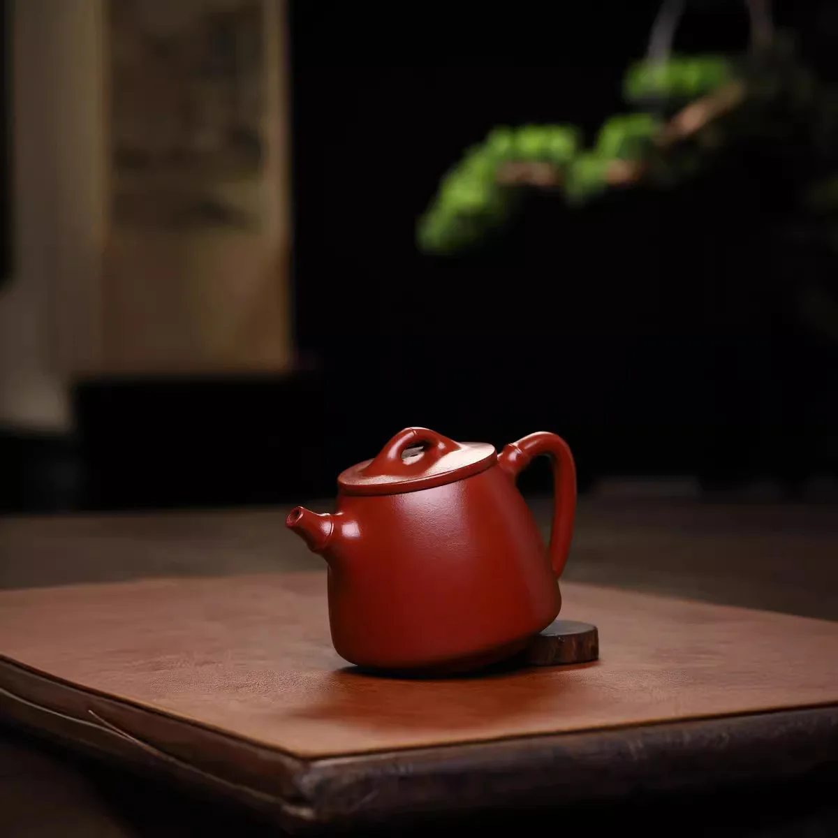 250cc Yixing purple clay teapot handmade raw ore big red robe bamboo knot high stone ladle small capacity household tea pot