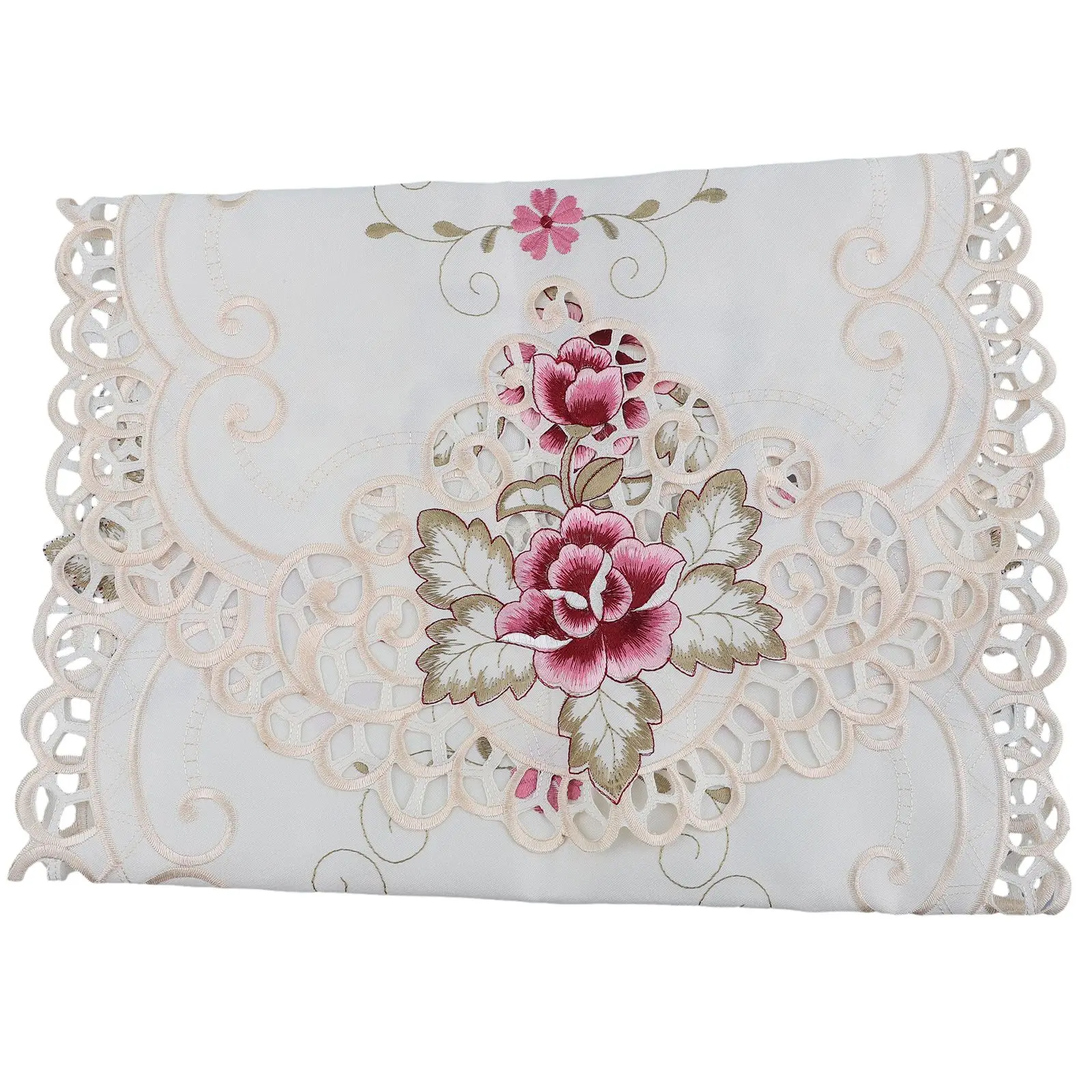Beautifully Embroidered Oval Lace Tablecloth Enhance Your Home Decor for Date Nights Celebrations and Family Reunions