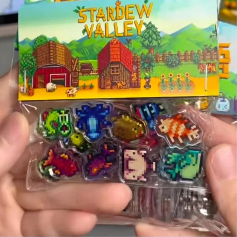 Stardew Valley 100 Pixel Food Fridge Magnets Acrylic Soft Magnetic Stickers For Backpack Decor Creative Gift ， Background view 6