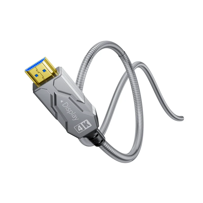 Custom 4K@60Hz Ultra High Speed 18.2Gbps 1m 2m 3m 5m 10m HDMI Armor Fiber Optic Cables 2.0V
