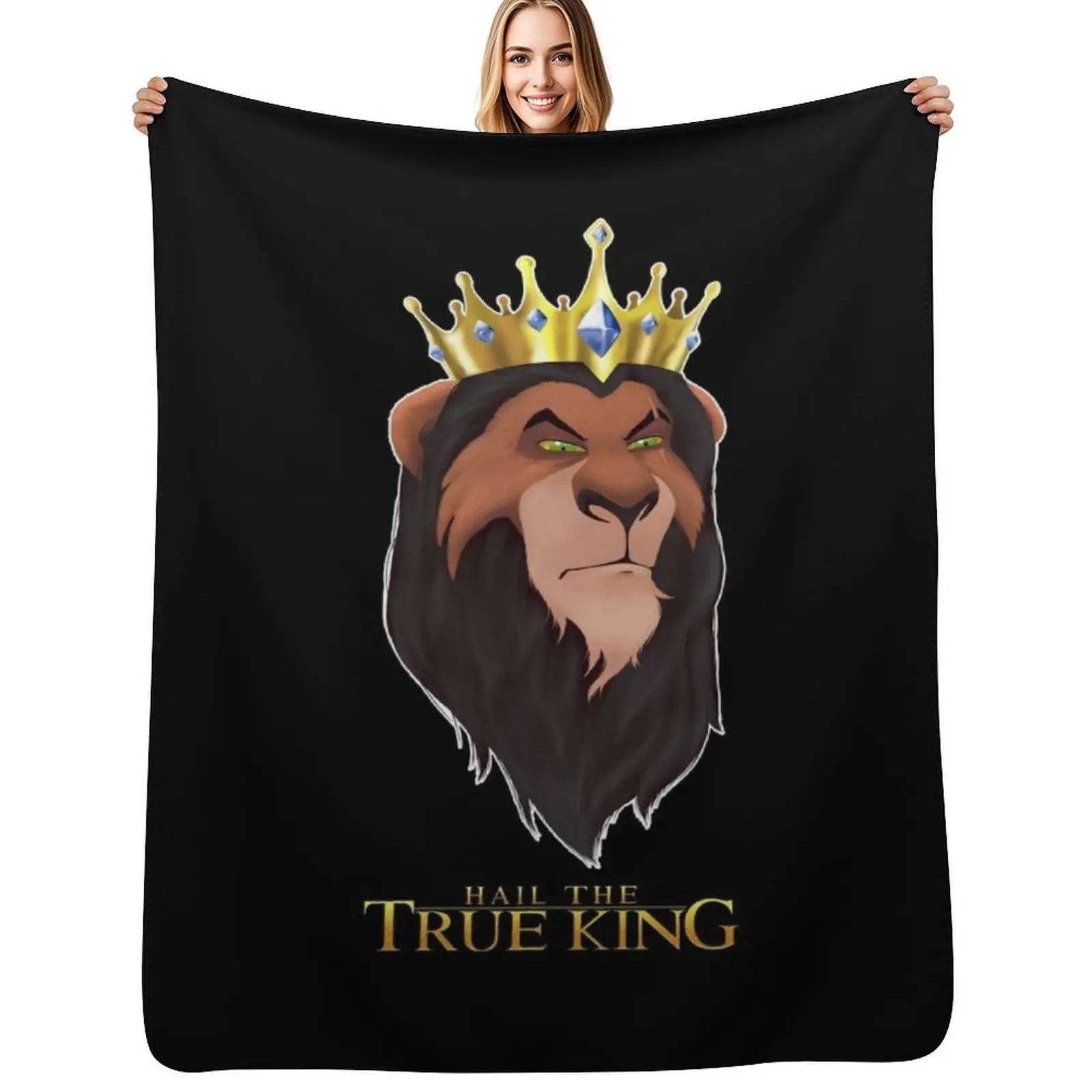 

Hail the True King Throw Blanket Soft Breathable Blanket for Night Sleeping