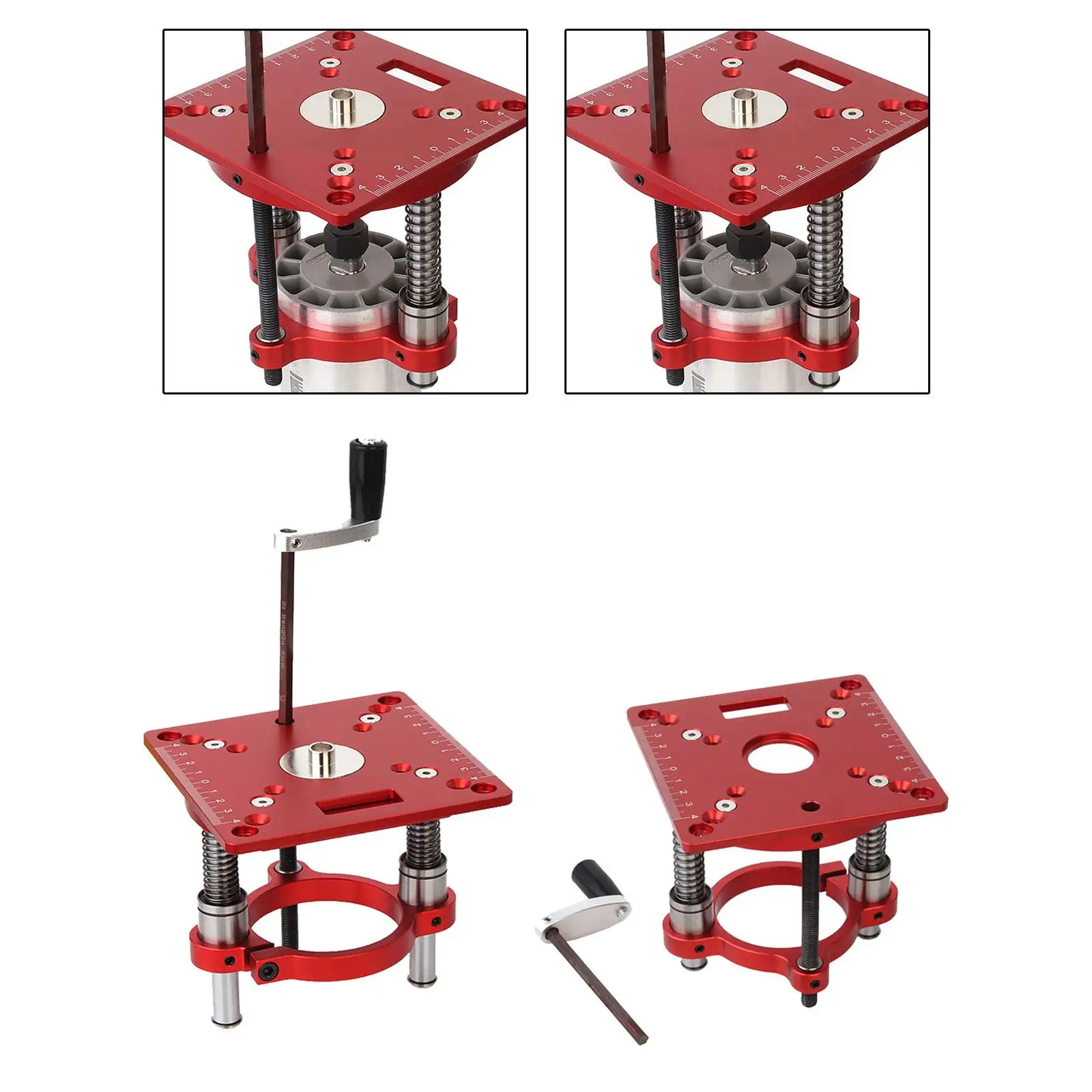 

Router Table Lift Kit and Crank Handle Router Lift Table Manual Lifting System
