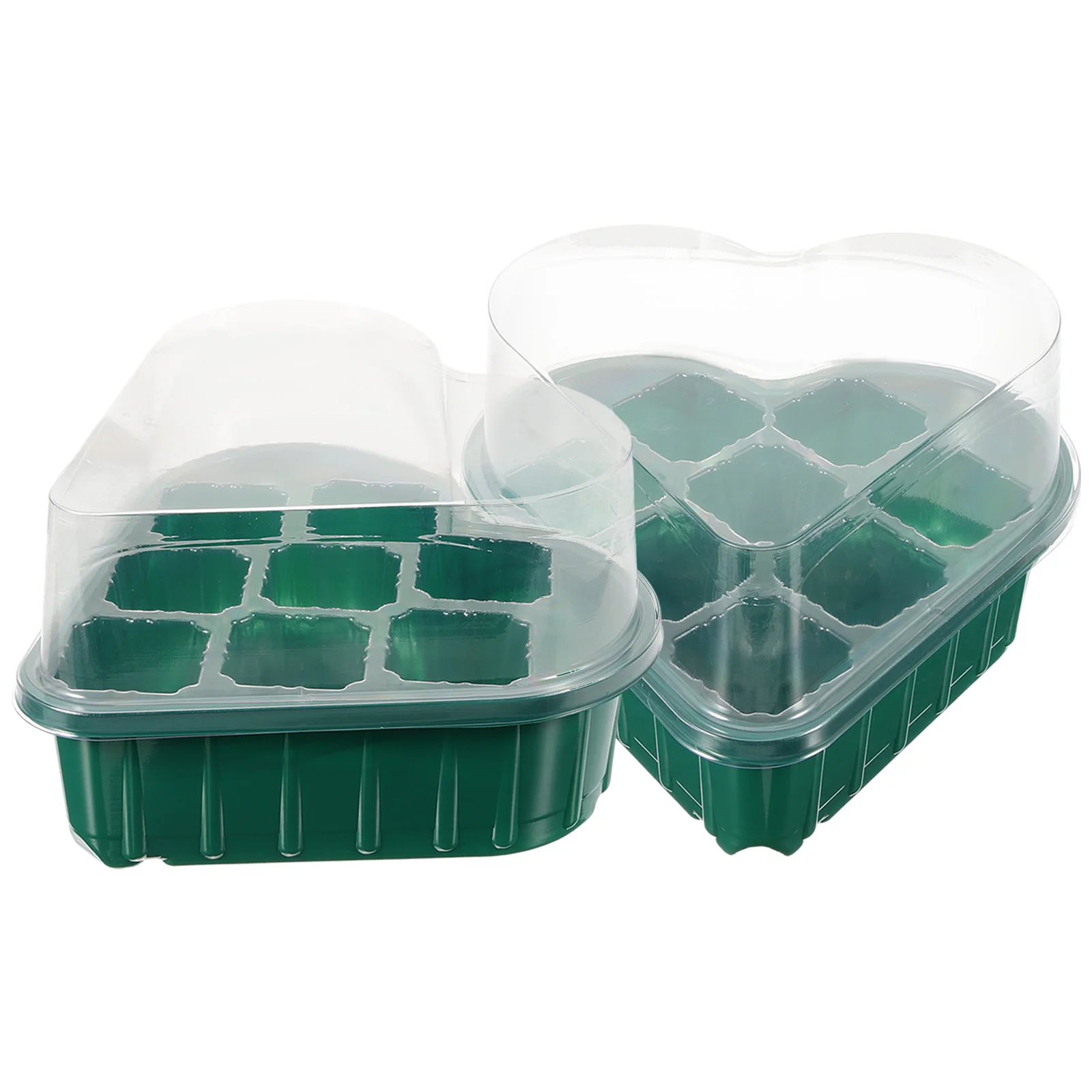 

2 Sets Seedling Box Nursery Indoor Plant Germination Tray Plastic Sprouting Planting