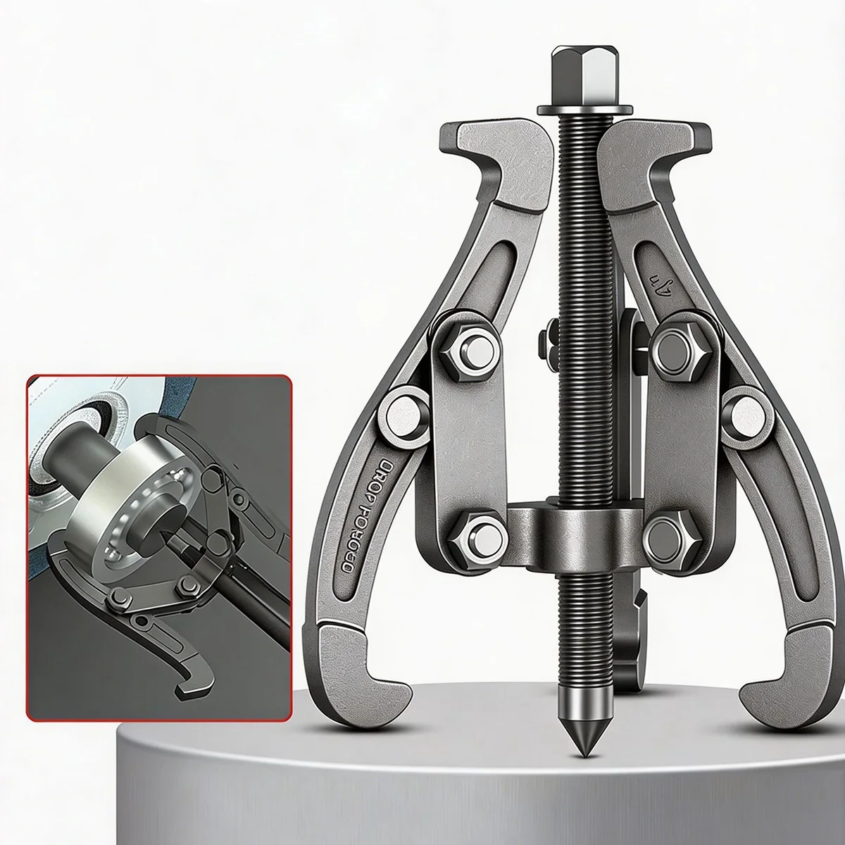 Extractor de Engranajes de 3 y 2 Mordazas de Alta Resistencia, Herramienta Reversible para Desmontar Poleas, Rodamientos y Volantes, Extractor de 3, 4 y 6 Pulgadas para Reparación de Automóviles y Motocicletas