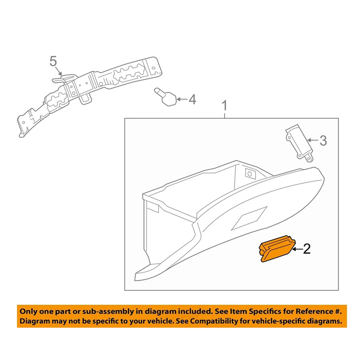 Car Passenger Front Glove Box Handle Latch For Chevy Sonic 2012-2020 42389792 Car Accessories