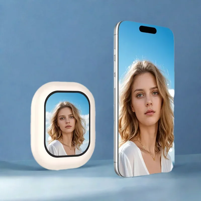 

Магнитный удлинитель экрана телефона с сенсорным зум-объективом и пультом дистанционного управления Bluetooth, беспроводной дисплей для задней камеры, селфи/прямая трансляция