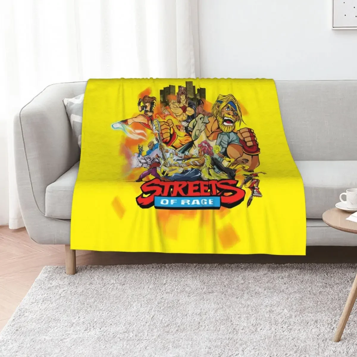 

Streets of Rage Throw Blanket Plaid on the sofa Soft Shaggy Decorative Sofa Blankets