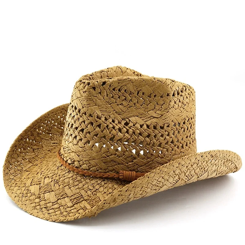 Fashionable Unisex Hand-Woven Hats: Summer Casual Panama Hats, Minimalist British-Style Fedoras, Sun Protection Beach Hats