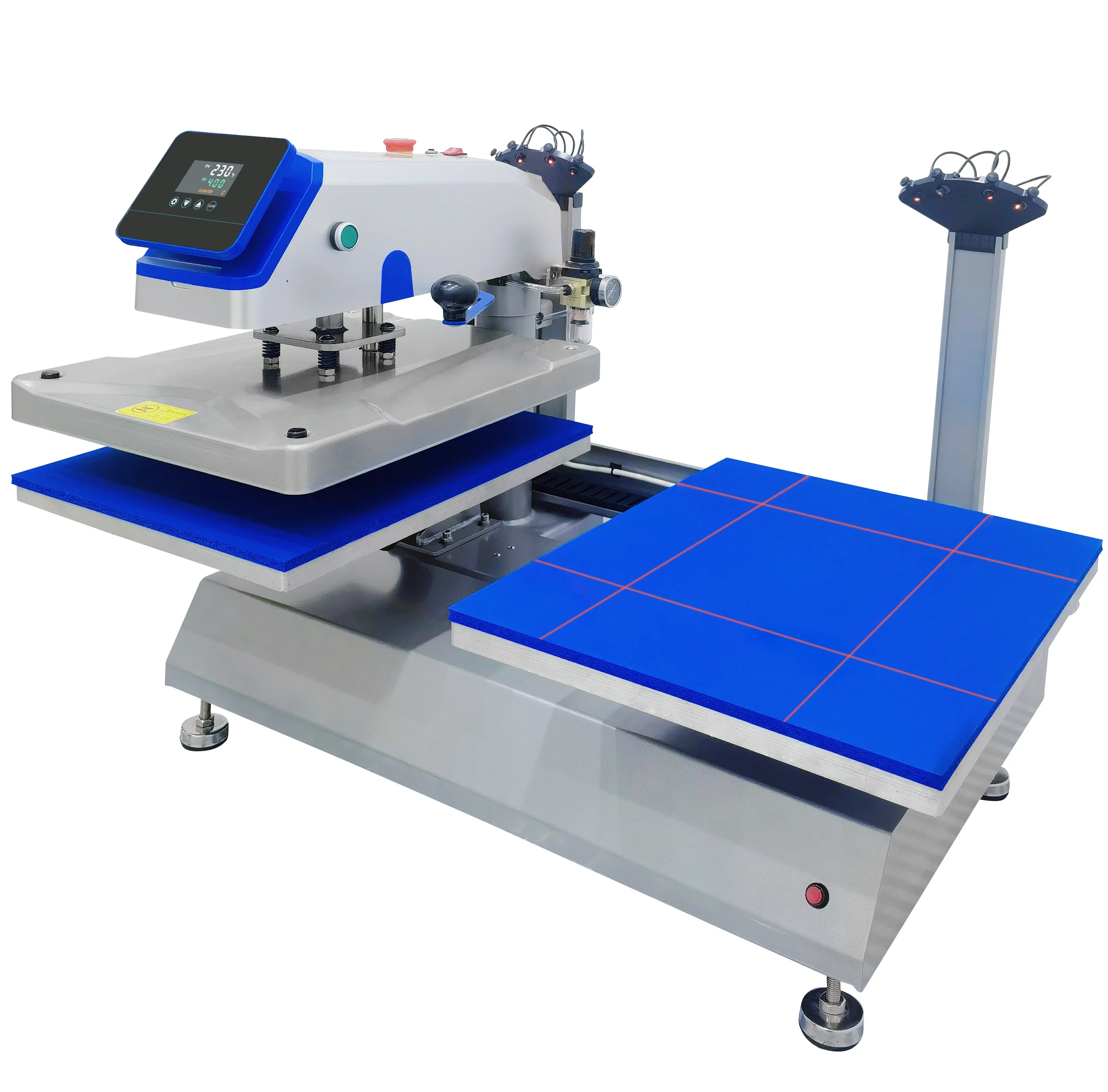 Pneumatic Double Station Sublimation Heat Press Machine for T-shirts Printing