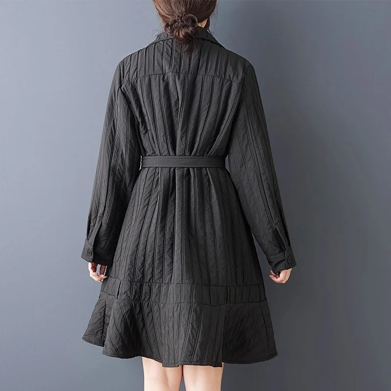 Stepp Blazer Jacke Kleid Frauen Frühling Herbst Lose Fit Dark Trendy Design Polsterung Personalisierte Kleid Mantel Frauen Robe w1809