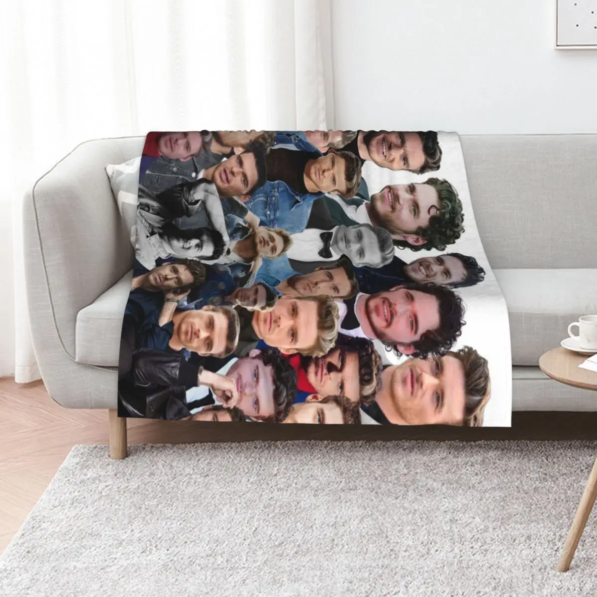 richard madden photo collage Throw Blanket Blankets For Bed Plaid Warm For Baby Furrys blankets and throws Blankets