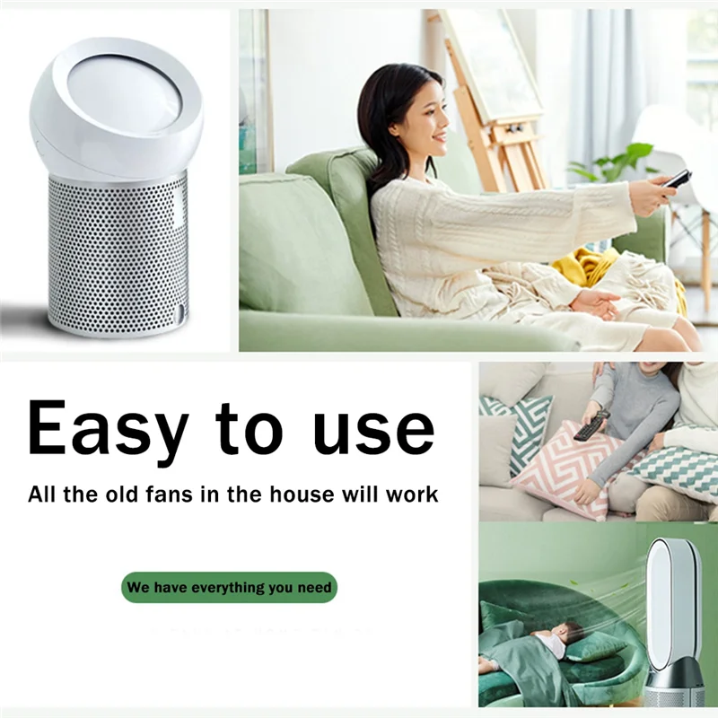 A25UReplacement Remote Control Suitable for Dyson AM09 HP00 HP01 Air Purifier Leafless Fan Remote Control Silver