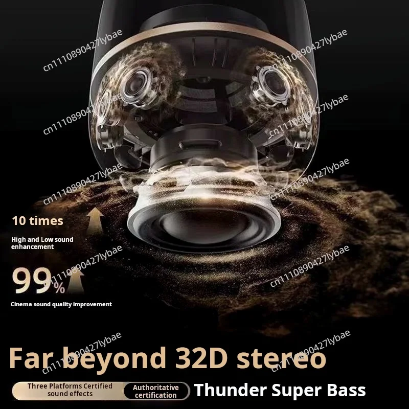 LP90 Pro/Max Bluetooth Speaker Outdoor Portable RGB Sound System with Aura Glass Design 9D Surround HiFi subwoofer Caixa De Som view 3