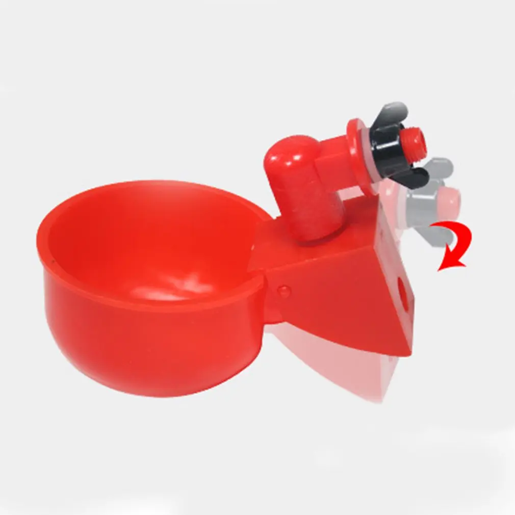 Automatic Chicken Water Cup Waterer Bowl Kit Farm Coop Poultry Waterer Drinking Water Feeder for Chicks Duck Goose Turkey Quail