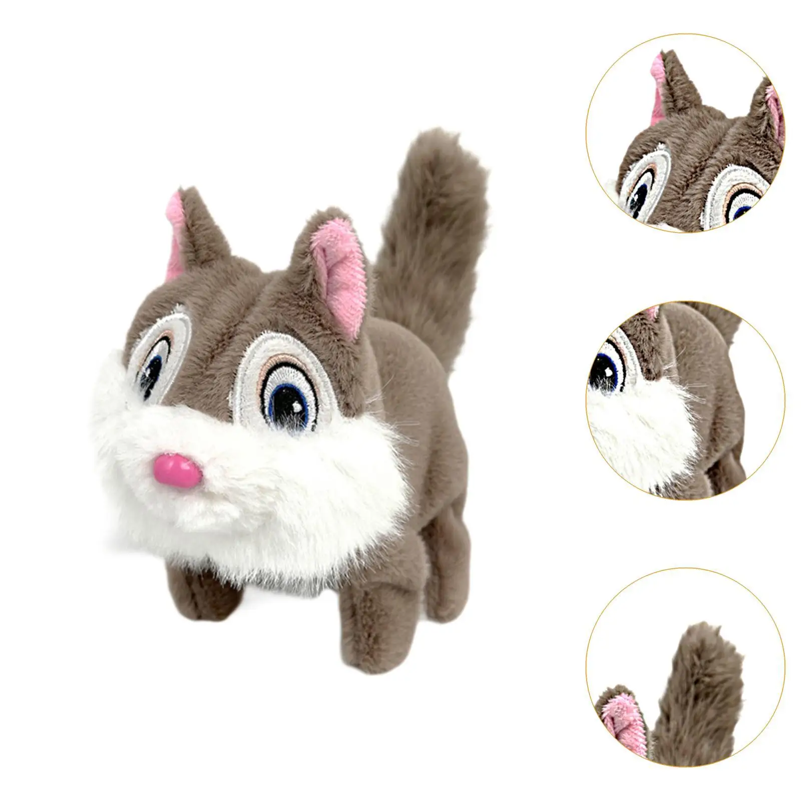 Juguete de peluche electrónico interactivo para mascotas, recuerdos de fiesta, animales de peluche realistas para bebés, regalo de cumpleaños para niños, bebés y niñas