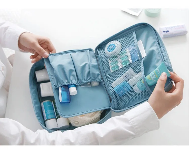 Tragbare Handarbeit Lagerung Tasche Mesh Teiler Beutel Garn Stricken Werkzeuge Organizer Fällen Lagerung DIY Bekleidung Reise Kulturbeutel – Detail 20
